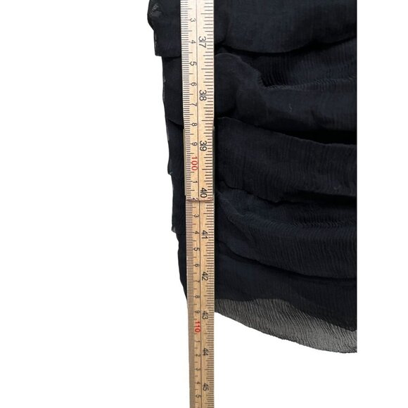 Tadashi Collection 100% SILK contrast blk Sheath dress sz 12‎ - Picture 6 of 12